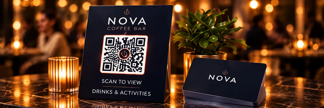 NOVA branded QR experience example