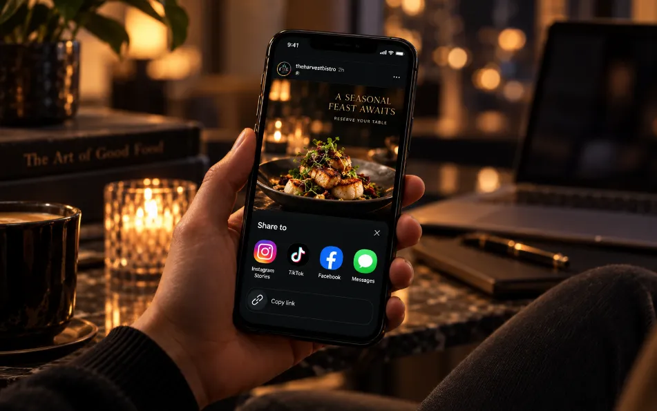 They Share It for restaurant followers